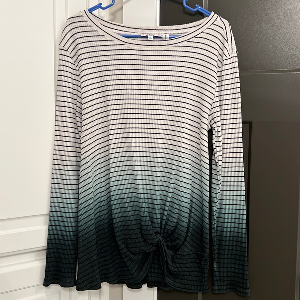 L Love Striped Top